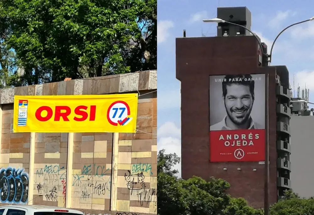 Pasacalles de la Vertiente Artiguista en Buceo, y otro de Andrés Ojeda, del PC