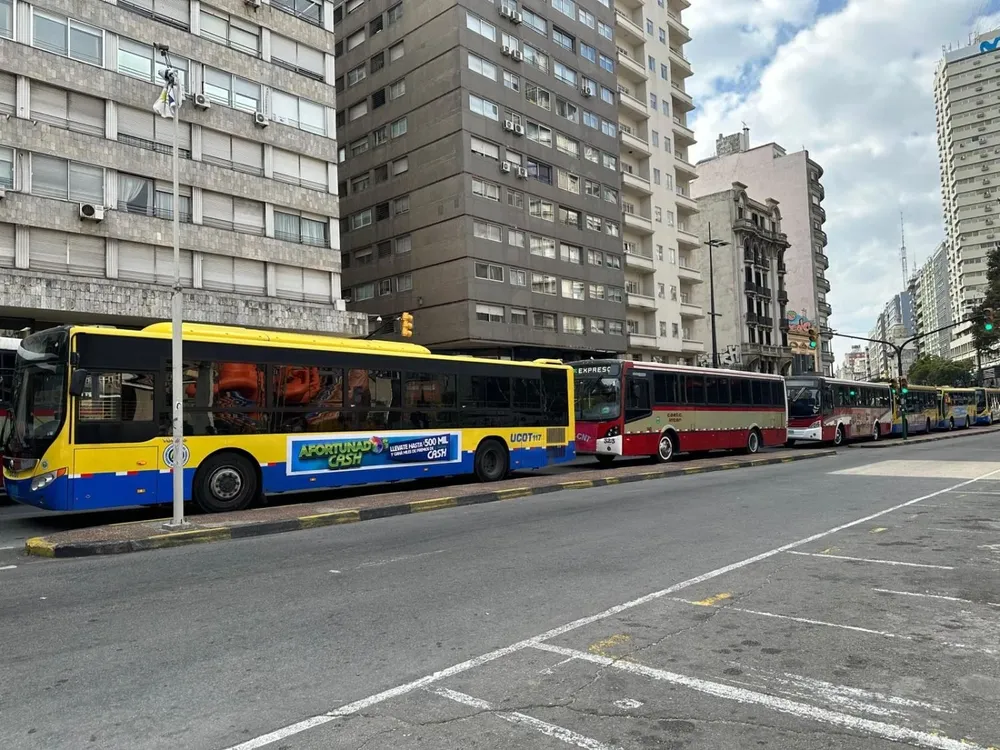 La manifestación se dio a raíz la agresión a un conductor por parte de un pasajero en un 306.