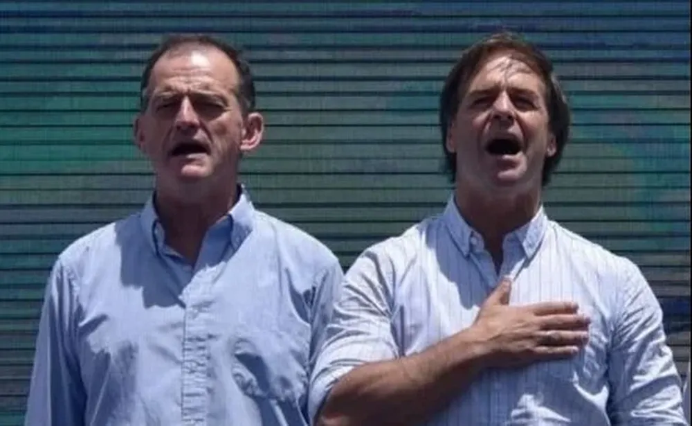 Guido Manini Ríos y Luis Lacalle Pou