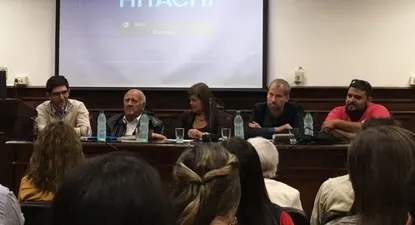 Alejandro Halem (segundo desde la izquierda) y Damián Szvalb (segundo desde la derecha)