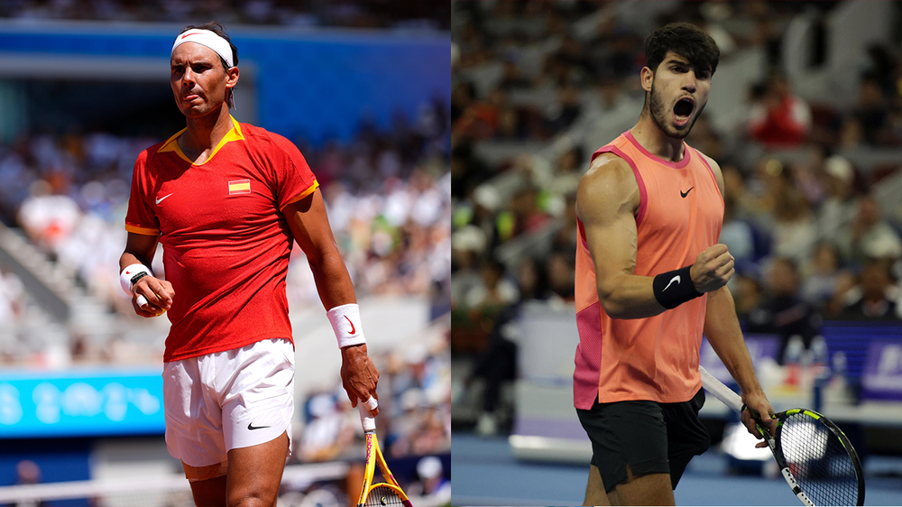 Rafael Nadal y Carlos Alcaraz.