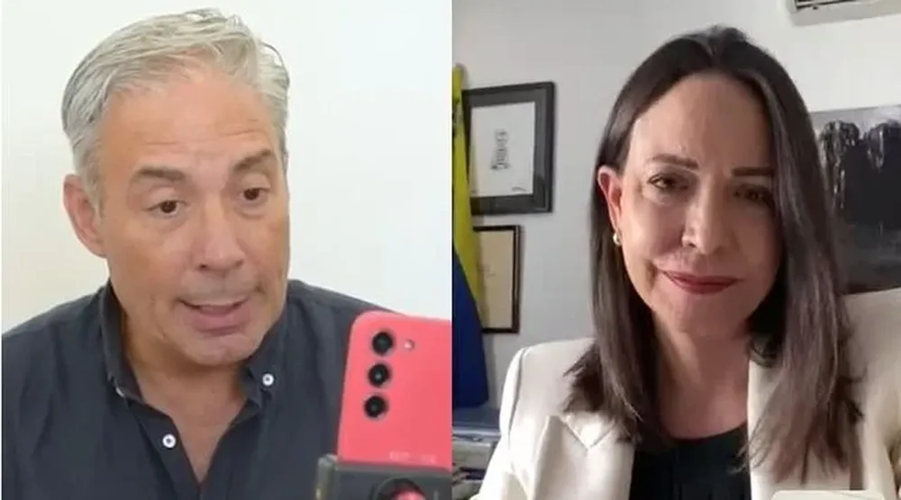 Robert Silva y María Corina Machado