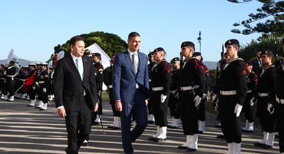 El presidente del Gobierno Pedro Sánchez y el primer ministro de Portugal, Luis Montenegro. Twitter