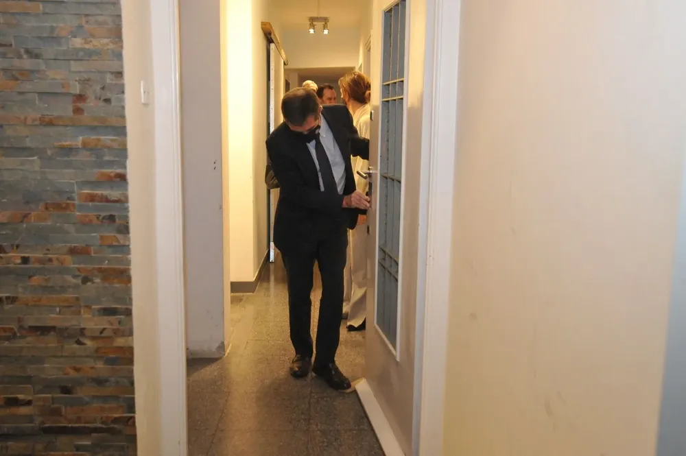 Ernesto Talvi en la sede de Ciudadanos