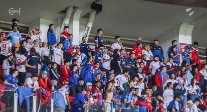 Hinchas de Nacional en el Beira Rio