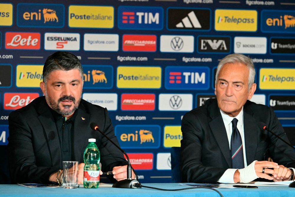 Gennaro Gattuso y Gabriele Gravina &nbsp;