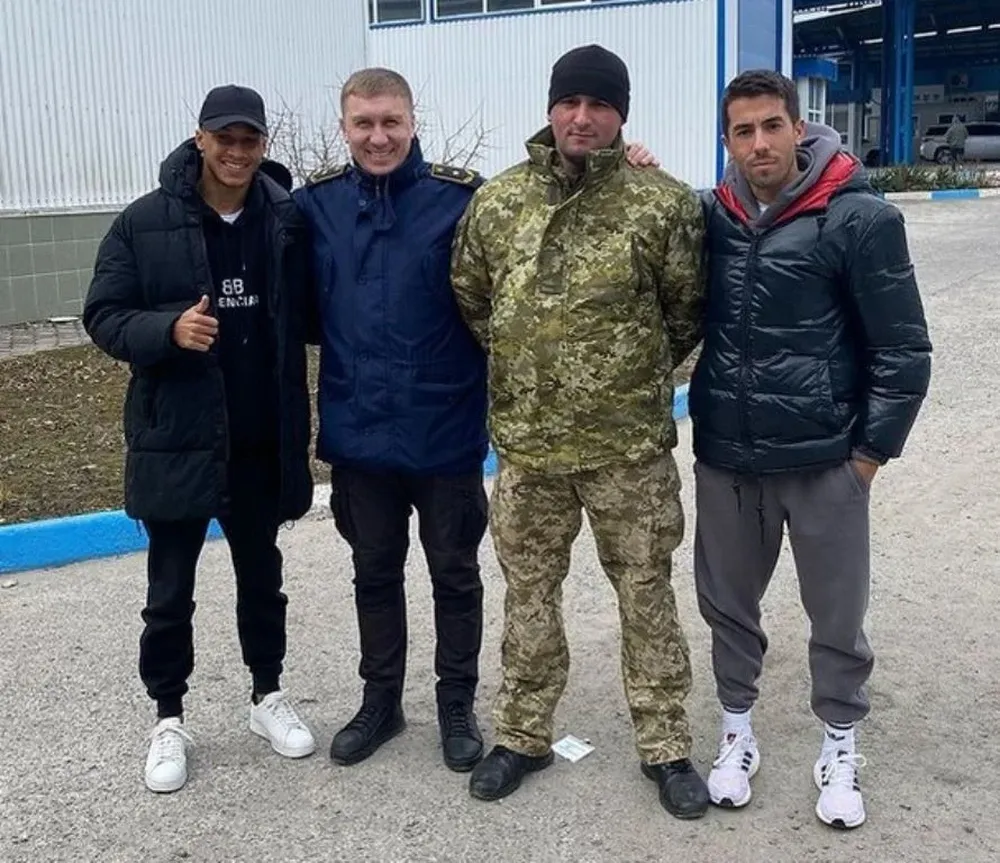 Carlos De Pena se tomó esta fotografía tras pasar la frontera de Ucrania