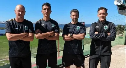 El cuerpo técnico de Juan Castillo