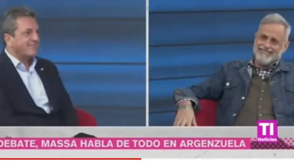 Rial entrevistó a Sergio Massa