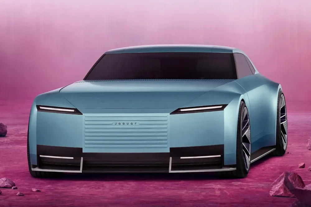 El nuevo Jaguar Type 01, el primer modelo que pronto saldrá al mercado, símbolo de la reinvención de Jaguar como marca de ultralujo 100% eléctrica.&nbsp;