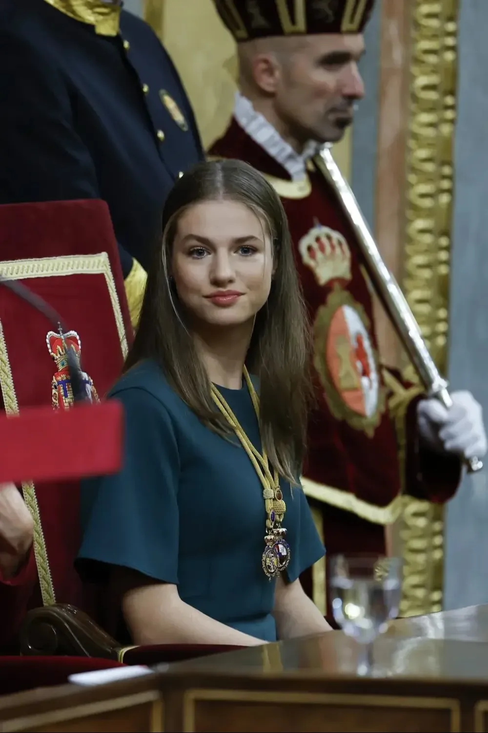 La princesa Leonor asiste a la solemne apertura de la XV Legislatura, en una sesión conjunta de las Cortes Generales que se celebra en el Congreso.