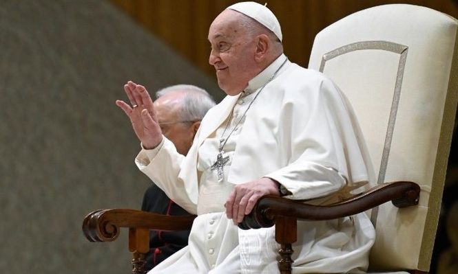 El Papa Francisco en la audiencia general del pasado 5 de febrero, antes de suu internación. &nbsp;
