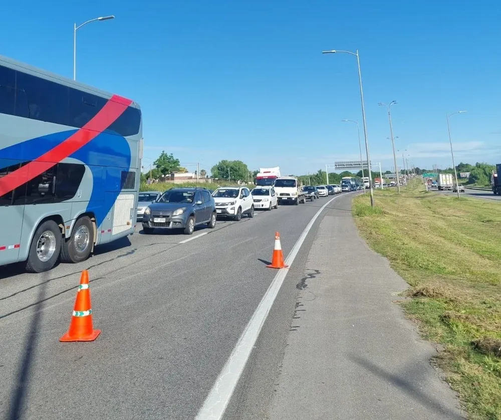 La ruta 1 estuvo totalmente obstruida tras el accidente