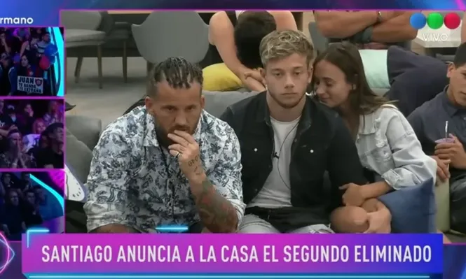 El momento en el que Santiago del Moro anunciaba al segundo expulsado de la casa