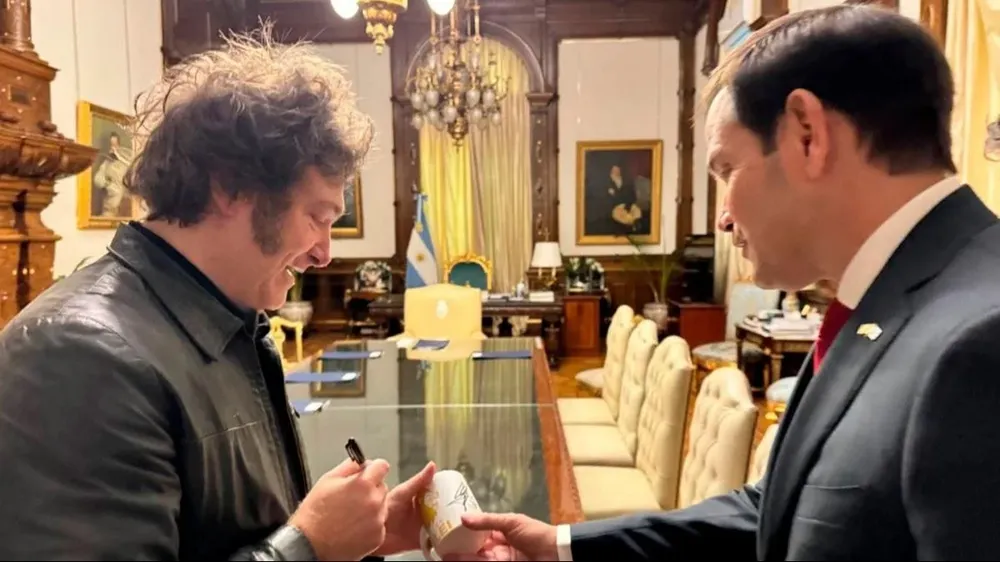 Marco Rubio y Javier Milei