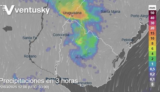 Cada vez más cerca: avanza el frente frío sobre Uruguay que provocará tormentas y lluvias el fin de semana
