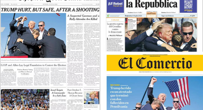El atentado contra Donald Trump vistió las tapas de los principales medios del mundo