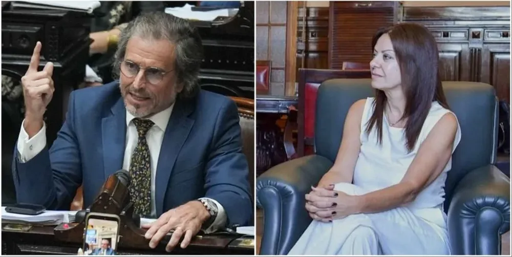 El diputado Bertie Benegas Lynch y la ministra de Capital Humano Sandra Pettovello