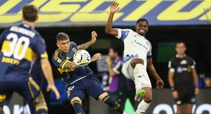 Luis Angulo contra Boca Juniors
