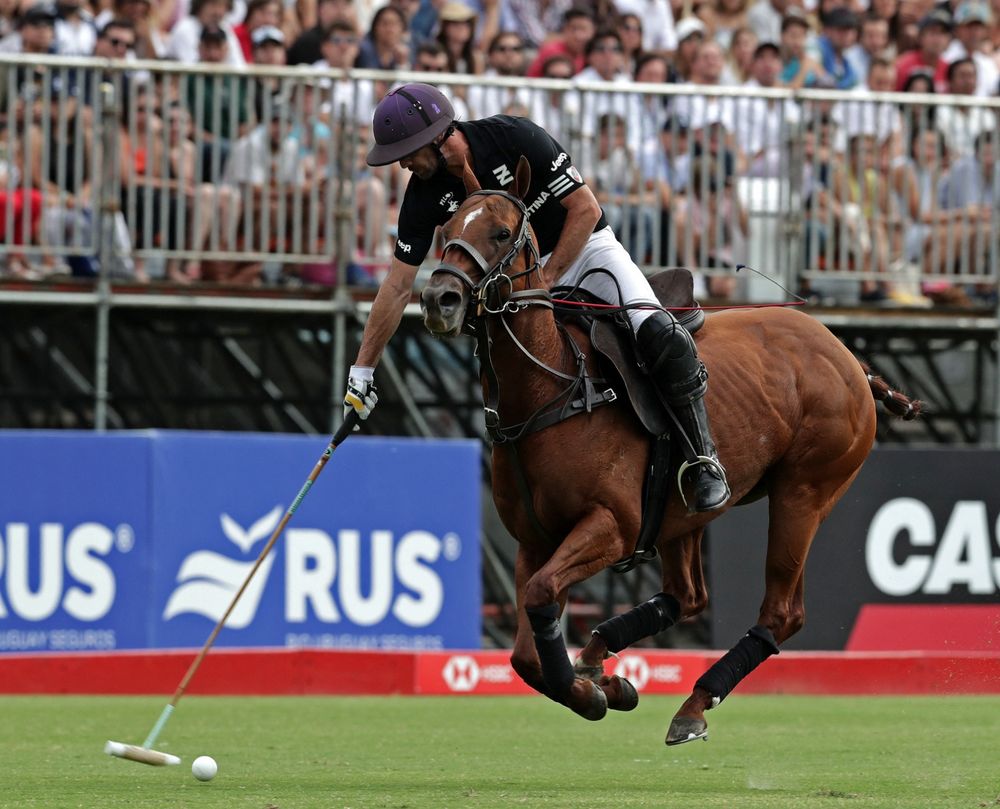 Facundo Pieres, jugador de Ellerstina, equipo fundado por su padre Gonzalo Pieres.