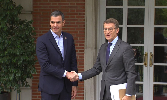 Pedro Sánchez y Alberto Núñez Feijóo