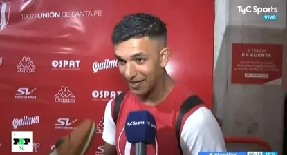 Diego Polenta y sus alpargatas en Unión de Santa Fe