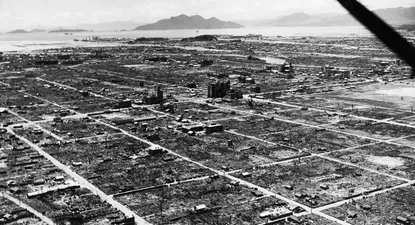 Área donde explotó la bomba atómica en Hiroshima