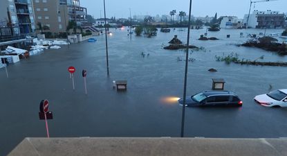 La Playa de Oliva, municipio en el que se han superado los 600 mm.&nbsp;