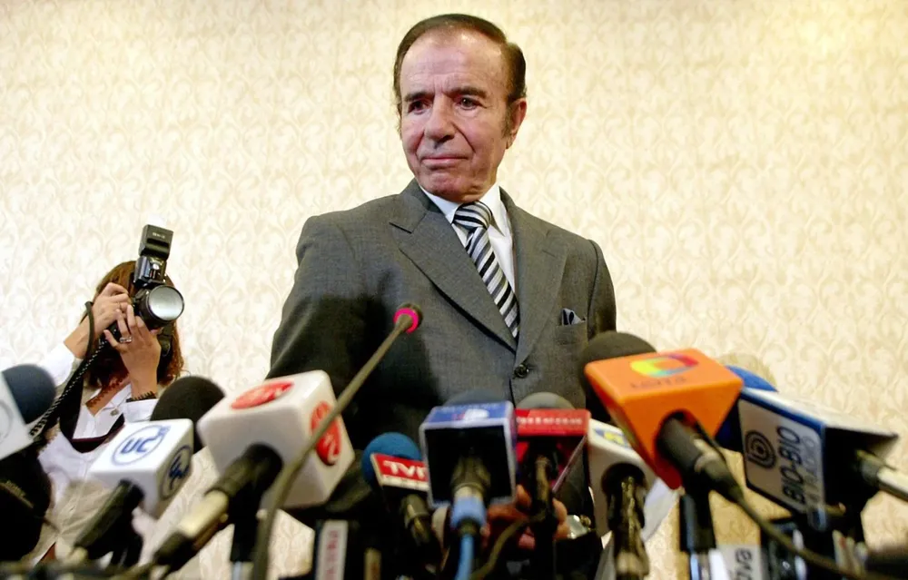 Expresidente argentino Carlos Menem