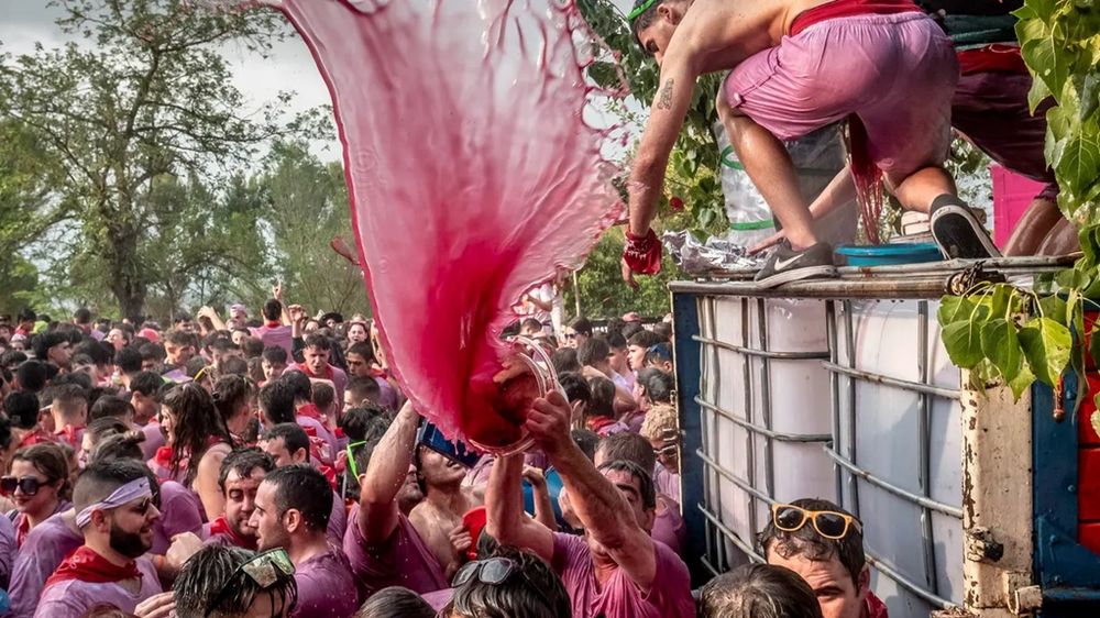 La Batalla del Vino en Haro.