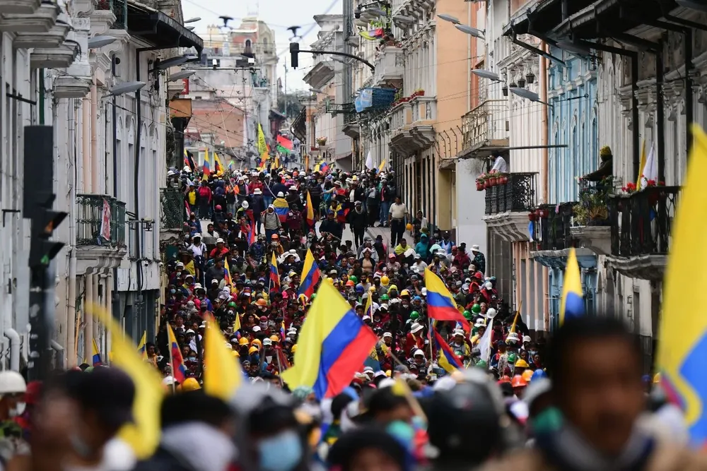 Protestas en Ecuador