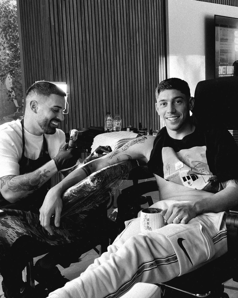 Federico Valverde mostró sus nuevos tatuajes Federico Valverde mostró sus nuevos tatuajes