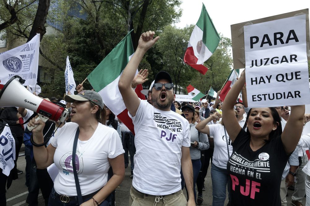 protestas en méxico por la reforma judicial