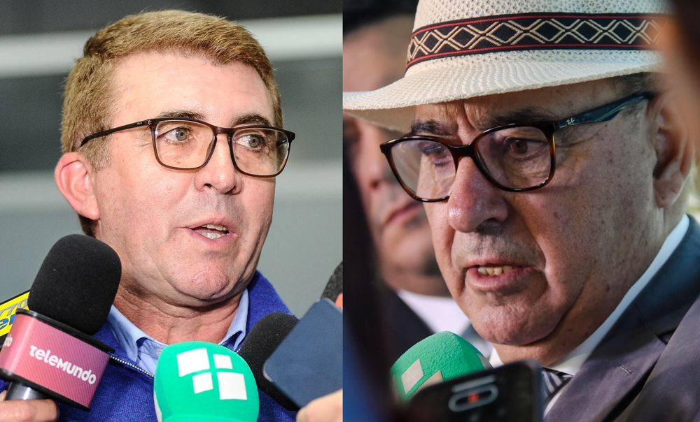 Eduardo Viera y Alfredo Fratti en Comisión del Senado por estancia María Dolores&nbsp;