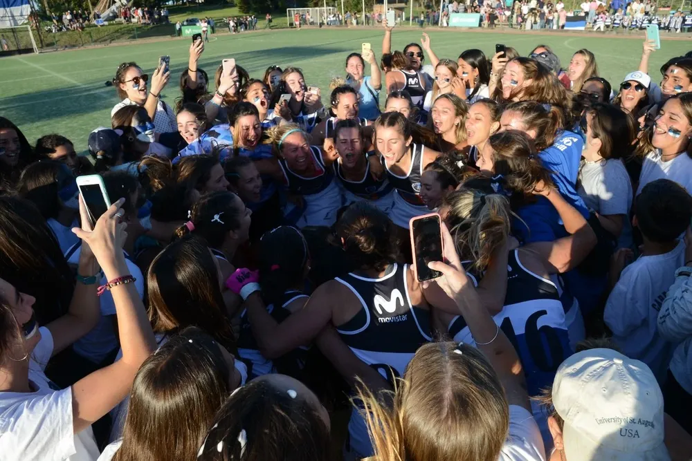 El festejo en la cancha