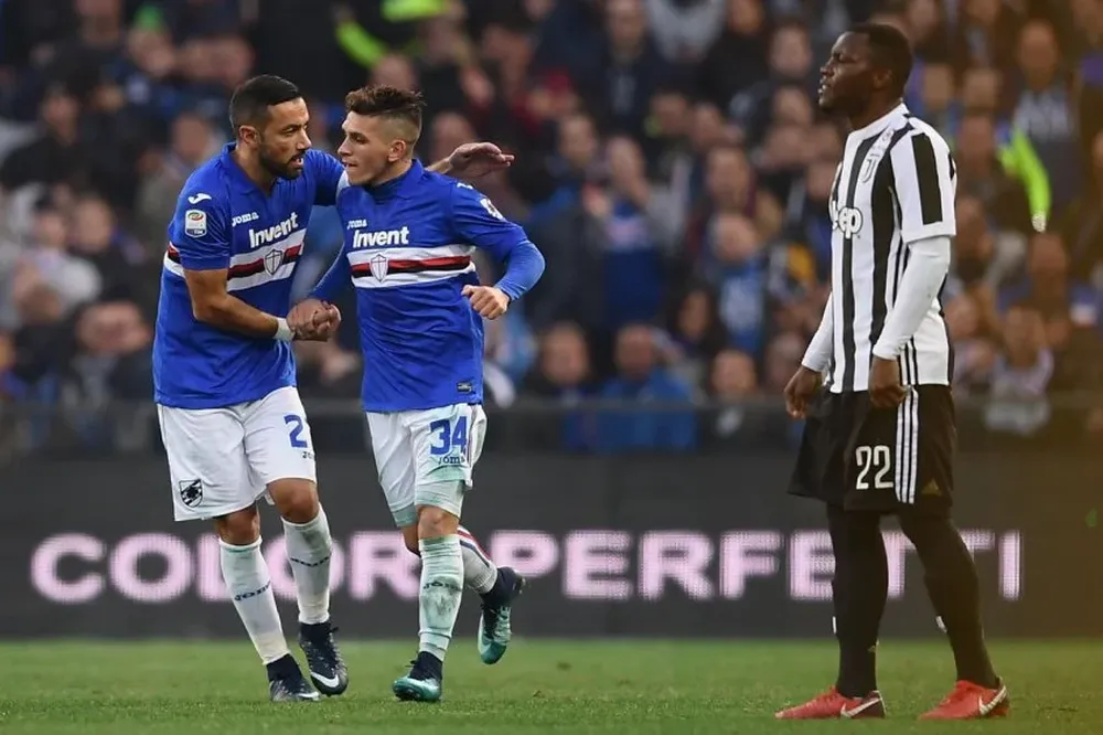 Lucas Torreira, figura en Sampdoria ante Juventus
