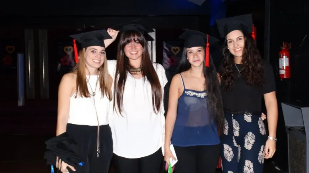 Valentina Malde, Romina Gaudio, Gimena Caroceli y Micaela Almada