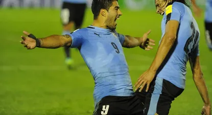 Luis Suárez y Edinson Cavani