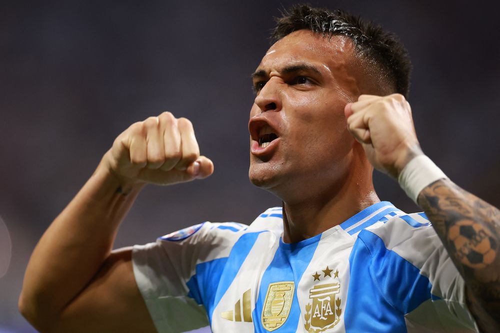 Lautaro Martínez, de la selección de Argentina