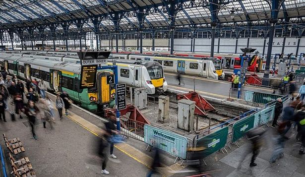 Estación de Brighton, de donde parten servicios como el Gatwick Express que gestionaba hasta el pasado fin de semana Go-Ahead (filial de Globalvia), a través de GTR.