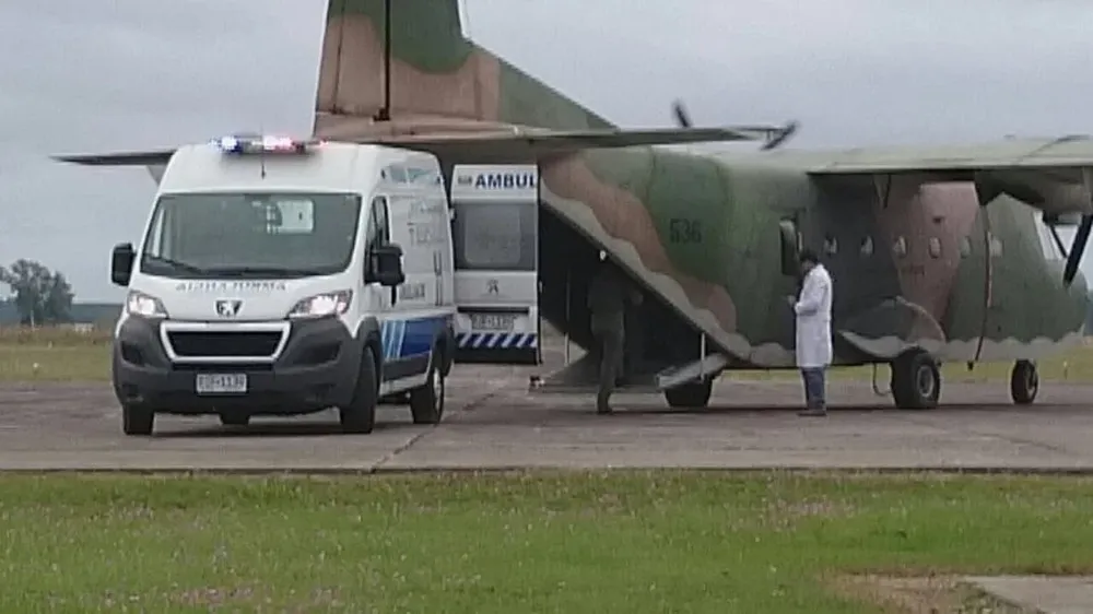 Traslado del paciente de Tcauarembó a Montevideo