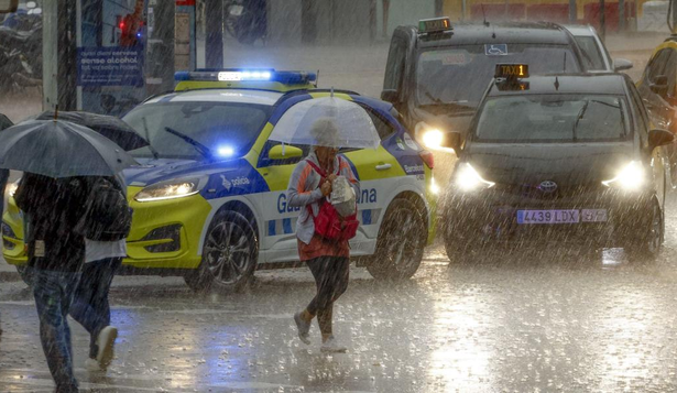 Lluvias en Cataluña y Valencia.
