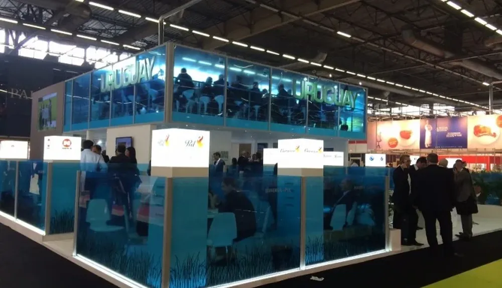 Vista del Stan de INAC en la Feria de SIAL París 2014 que comenzó este sabado y continuará hasta el jueves