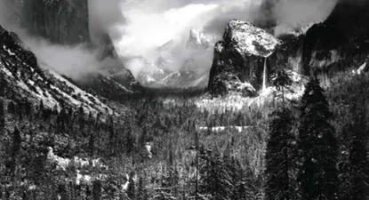 Tormenta de invierno de compensación, Parque Nacional de Yosemite, California, 1938 - (Ansel Adams)