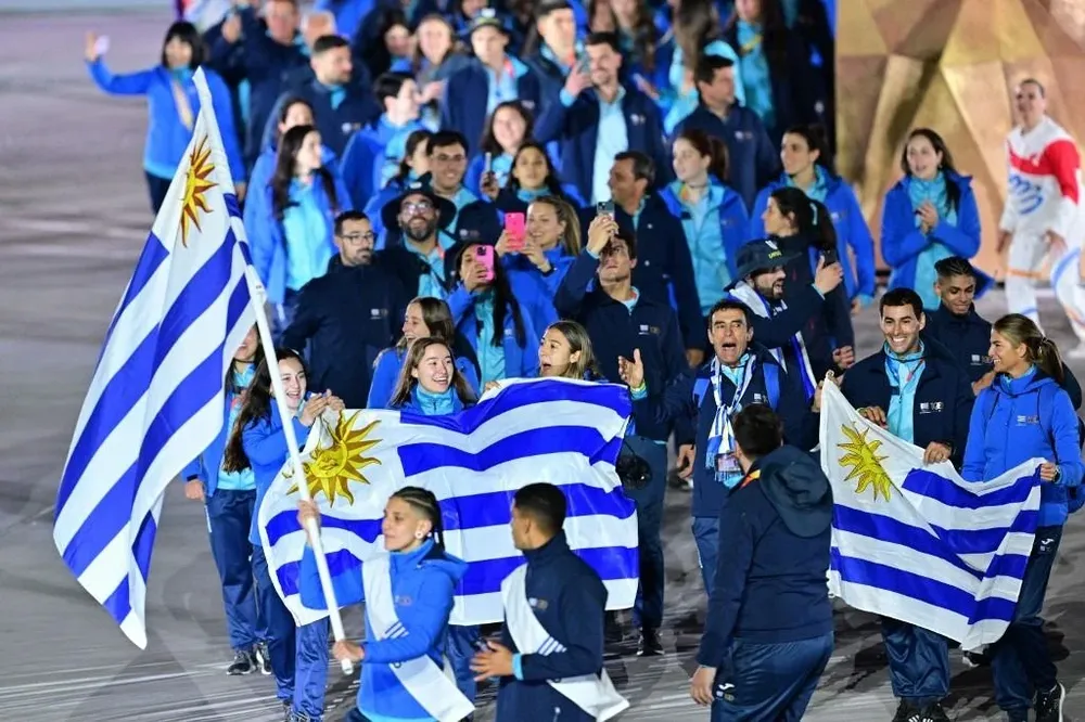 Uruguay en el desfile inaugural
