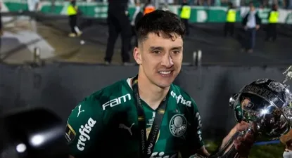 Joaquín Piquerez ganó la Copa Libertadores 2021 con Palmeiras