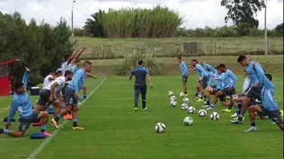 Un jugador de San Eugenio de Artigas en la Sub 20