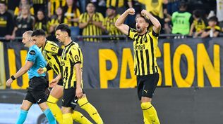 Gastón Ramírez celebra su gol para Peñarol