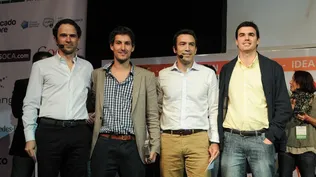 Ricardo Moreno (BBVA), Leonardo Vernazza, Gustavo Vinacua (BBVA) y Marcelo Lanfranconi