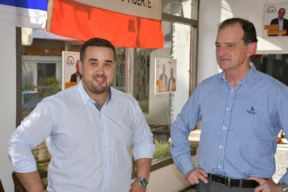 Archivo. Sebastián Cal con Manini